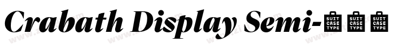 Crabath Display Semi字体转换